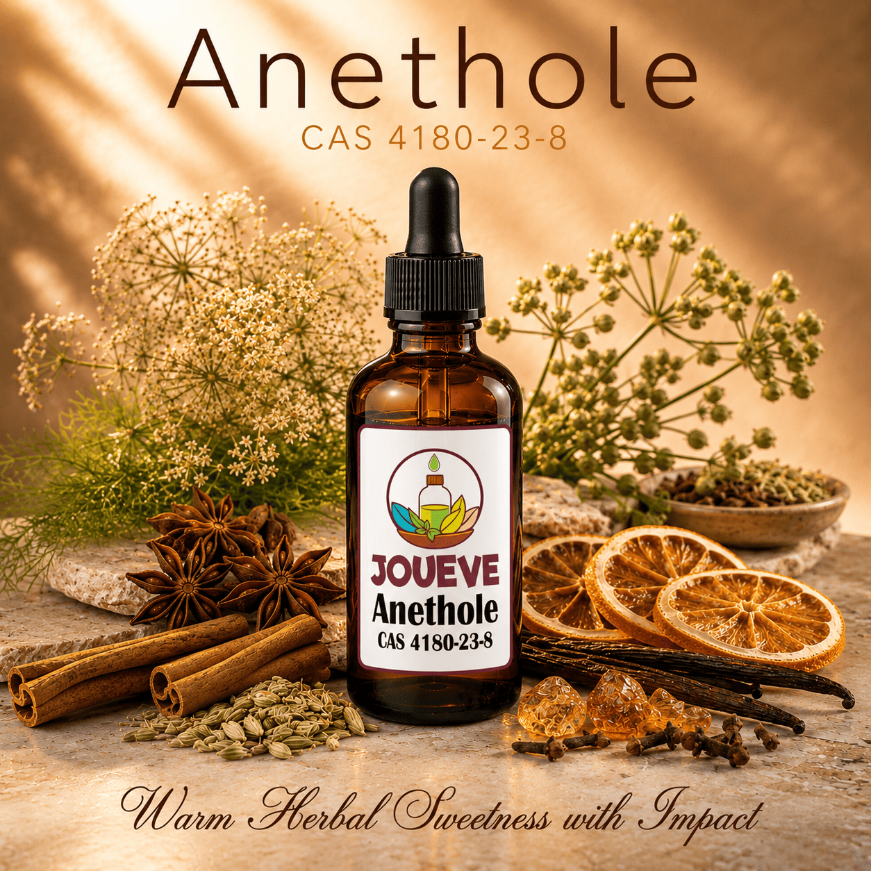 Anethole (CAS 4180-23-8) Perfumery Aroma Chemical with Sweet Anise Liquorice Herbal Spicy Scent