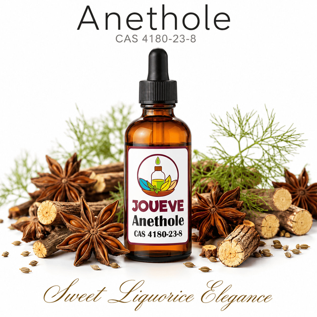 Anethole (CAS 4180-23-8) Perfumery Aroma Chemical with Sweet Anise Liquorice Herbal Spicy Scent