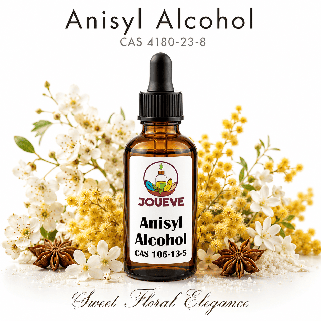 Anisyl Alcohol CAS 105-13-5 Perfumery Aroma Chemical with Sweet Floral Hawthorn Powdery Scent Fragrance Ingredient