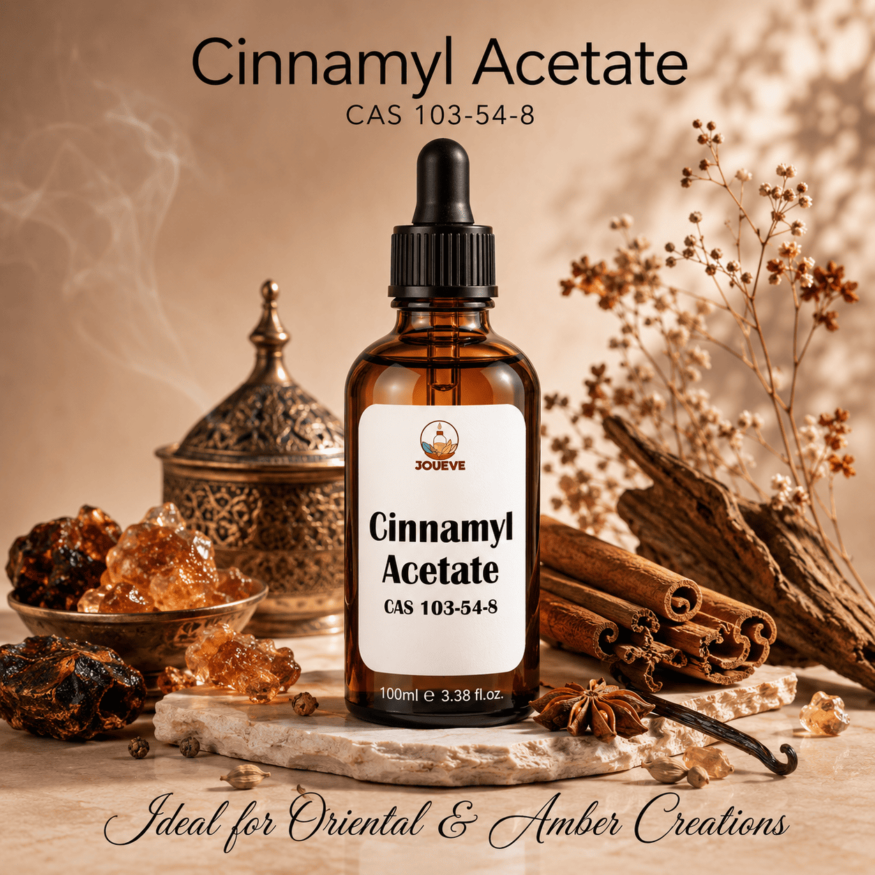 Cinnamyl Acetate CAS 103-54-8 Perfumery Aroma Chemical with Sweet Warm Spicy Cinnamon Floral Scent