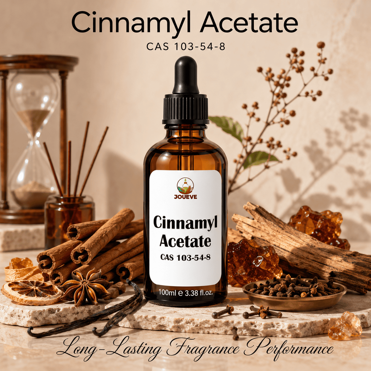 Cinnamyl Acetate CAS 103-54-8 Perfumery Aroma Chemical with Sweet Warm Spicy Cinnamon Floral Scent
