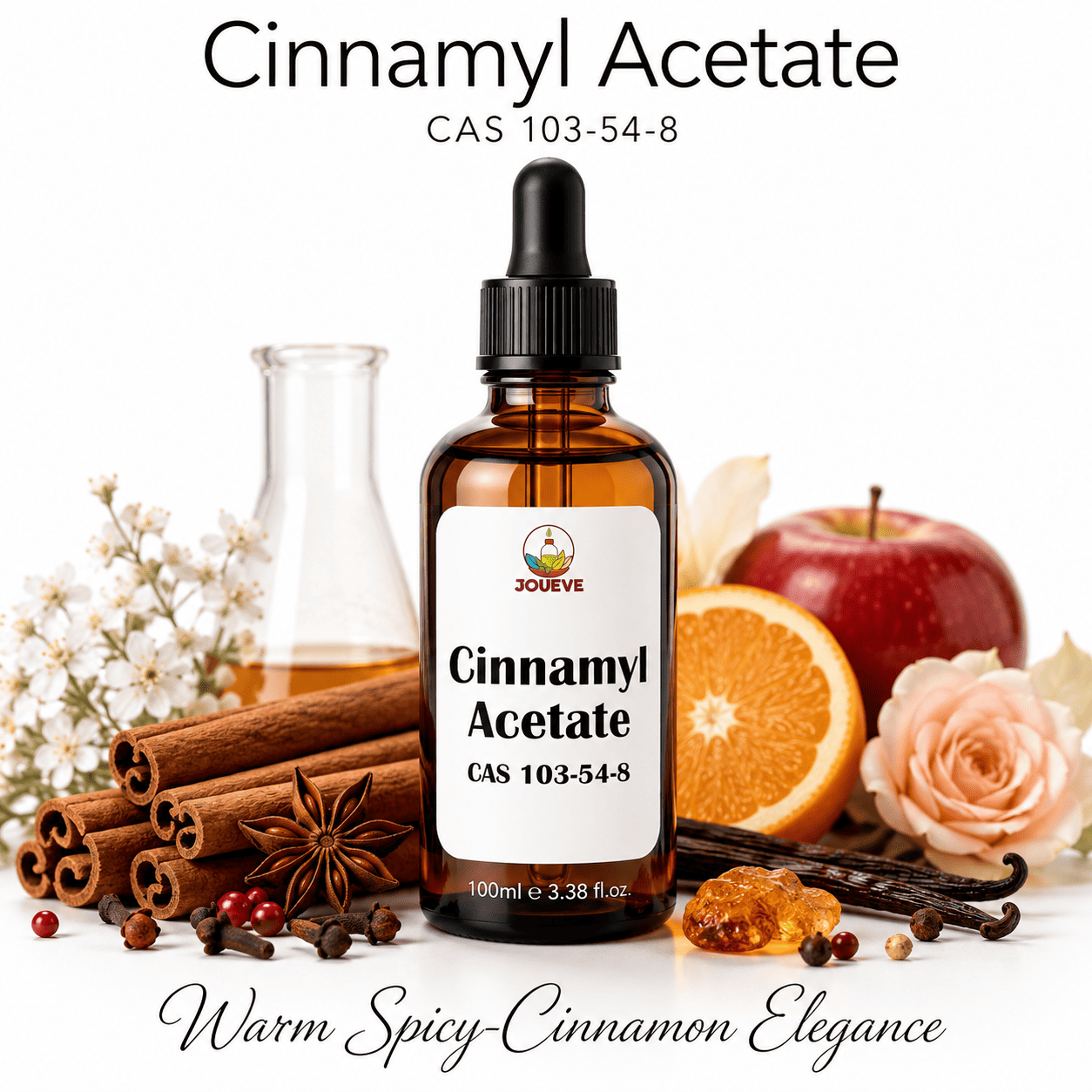 Cinnamyl Acetate CAS 103-54-8 Perfumery Aroma Chemical with Sweet Warm Spicy Cinnamon Floral Scent