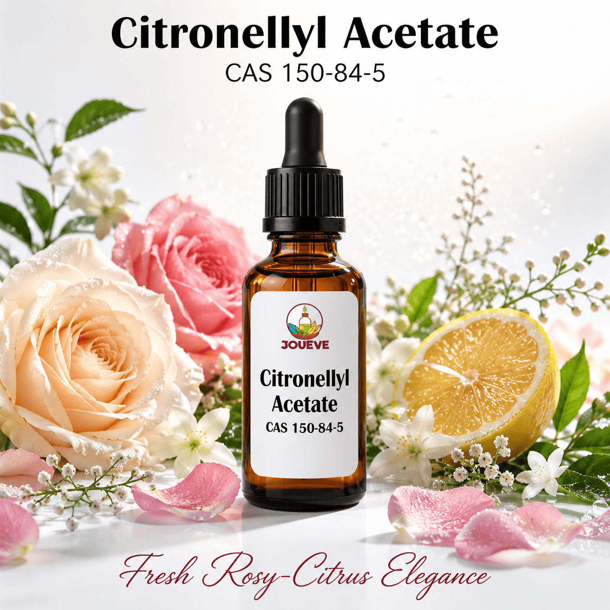 Citronellyl Acetate CAS 150-84-5 Perfumery Aroma Chemical with Fresh Rosy Citrus Floral Scent Fragrance Ingredient