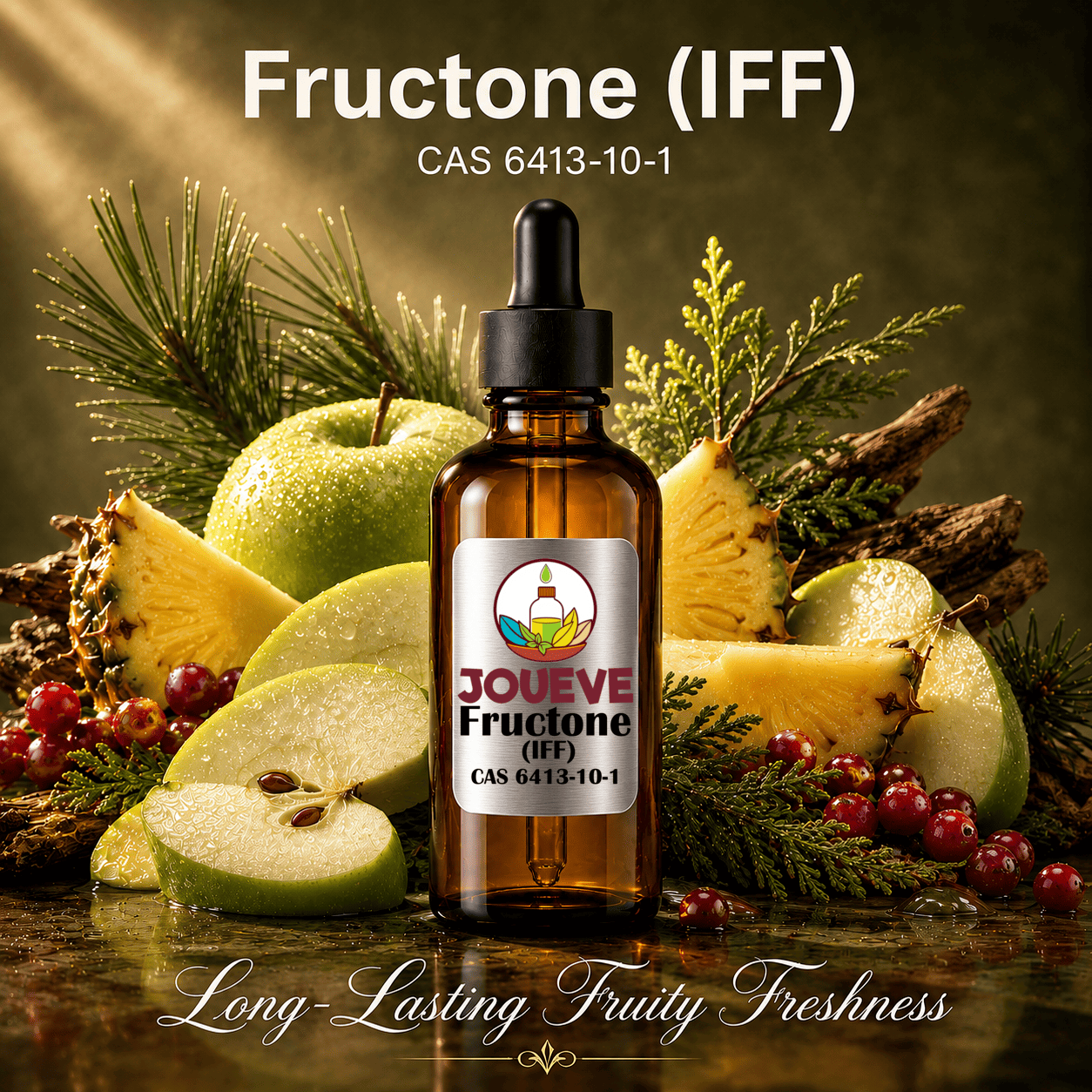 Fructone (IFF) Perfumery Aroma Chemical with Crisp Fresh Green Apple Scent Fragrance Ingredient CAS 6413-10-1
