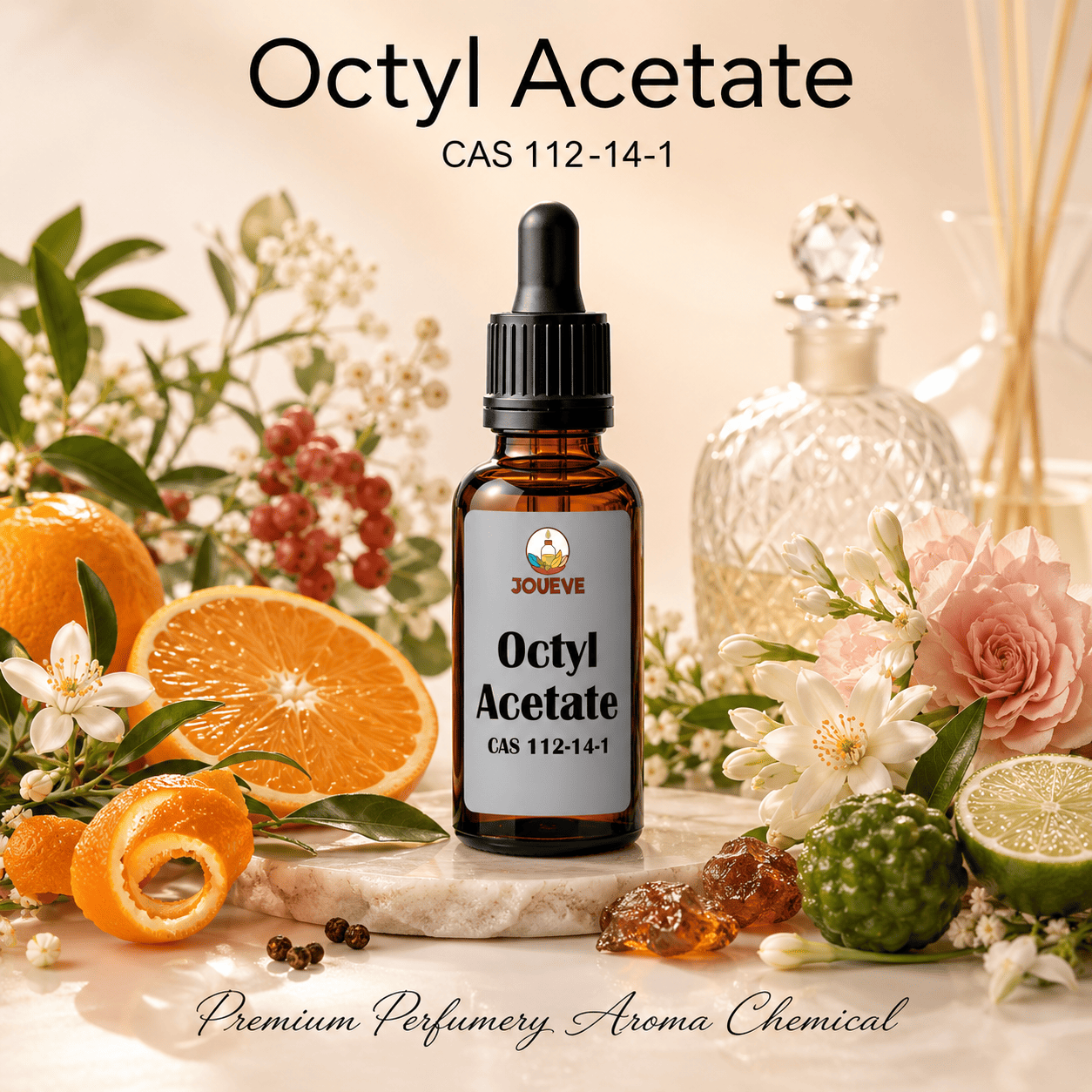 Octyl Acetate CAS 112-14-1 Perfumery Aroma Chemical with Fresh Sweet Fruity Orange Citrus Scent Fragrance Ingredient