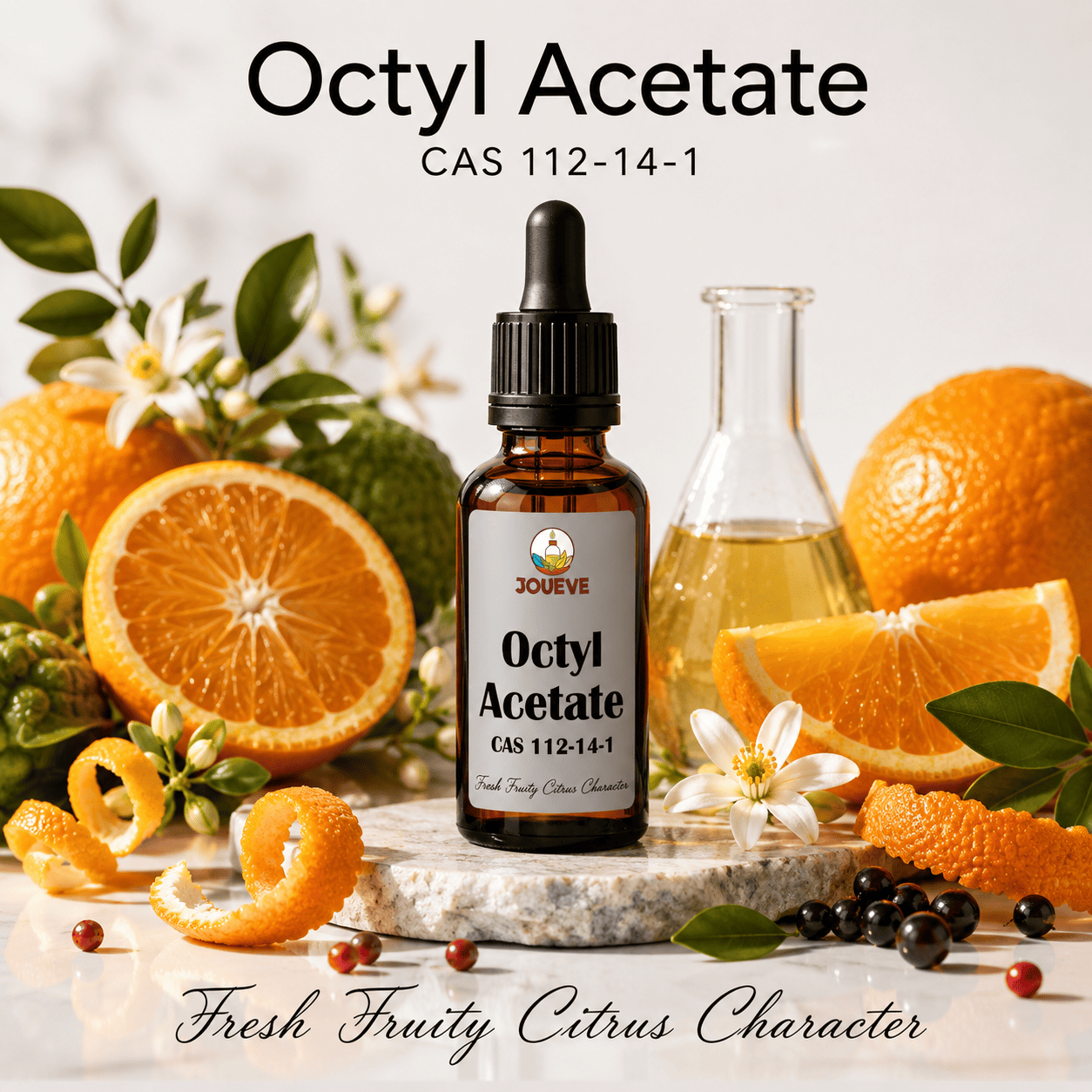 Octyl Acetate CAS 112-14-1 Perfumery Aroma Chemical with Fresh Sweet Fruity Orange Citrus Scent Fragrance Ingredient